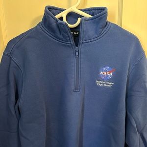 NASA Quarter zip Blue